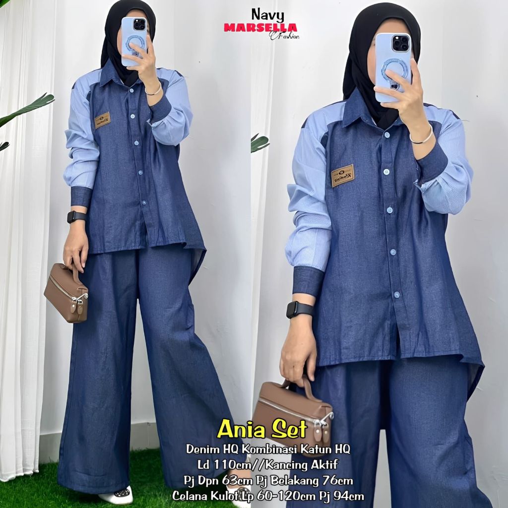 Setelan Terbaru Ania Setelan ORIGINAL MARSELLA