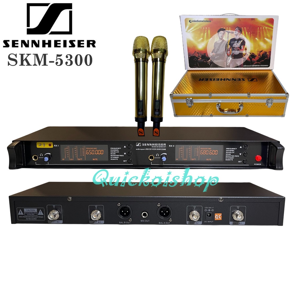 Mic Wireless SKM 5300 free Hardcase Mic sennheiser skm5300