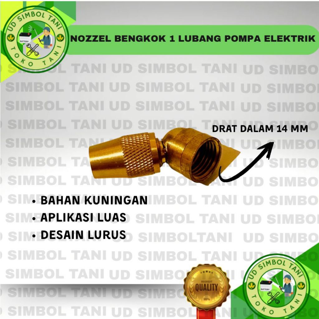 NOZZEL SPRAYER ELEKTRIK NOSEL BENGKO 1 LOBANG