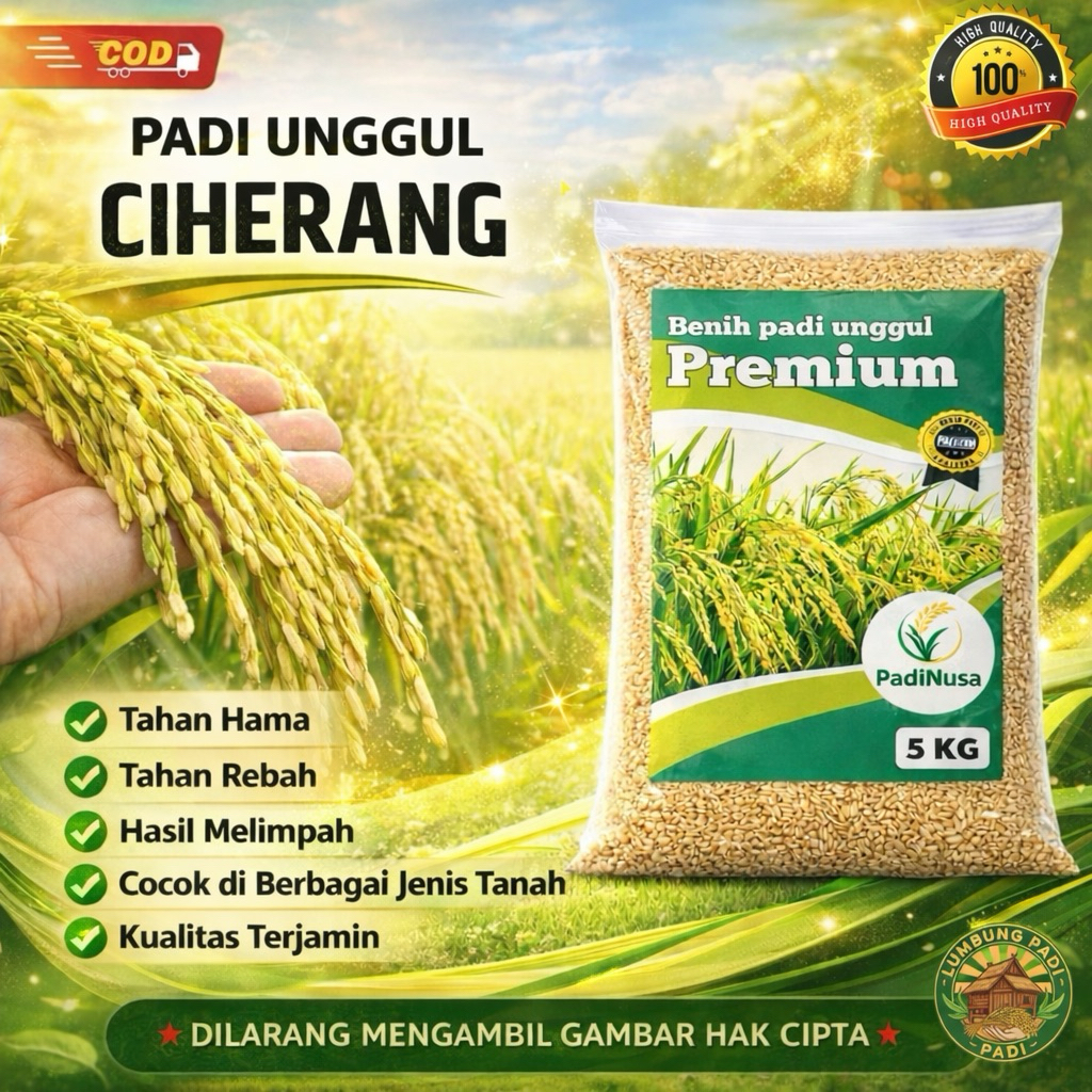 Benih padi CIHERANG bibit padi unggul 1-5 KG benih padi berkualitas premium