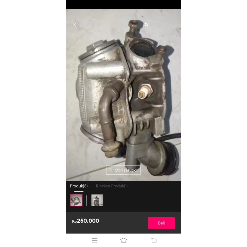 blok head motor Mio sporty Fino karbu standar dealer copotan full isi tinggal pasang