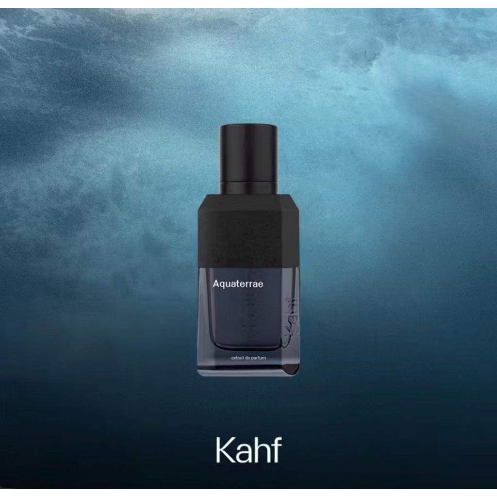 Kahf Aquaterrae Extrait de Parfum Original | Parfum Pria Fresh Maskulin Tahan Lama