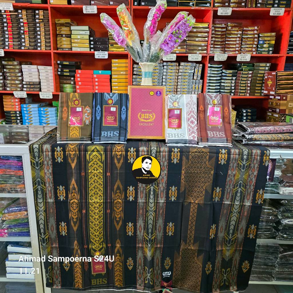 Sarung BHS Excellent Gold E57 Motif Jacquard JGH JGF JGB