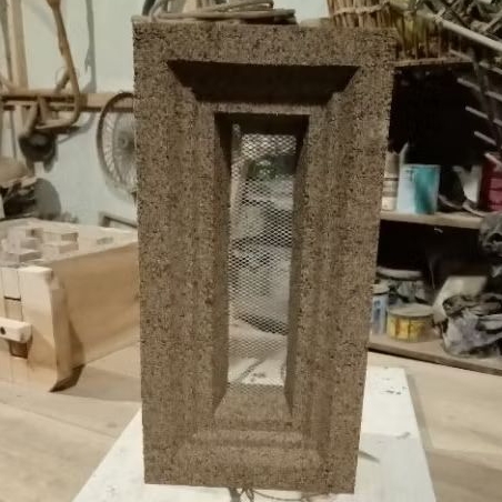 Cetakan Loster Kayu Tumbuk 2 Muka