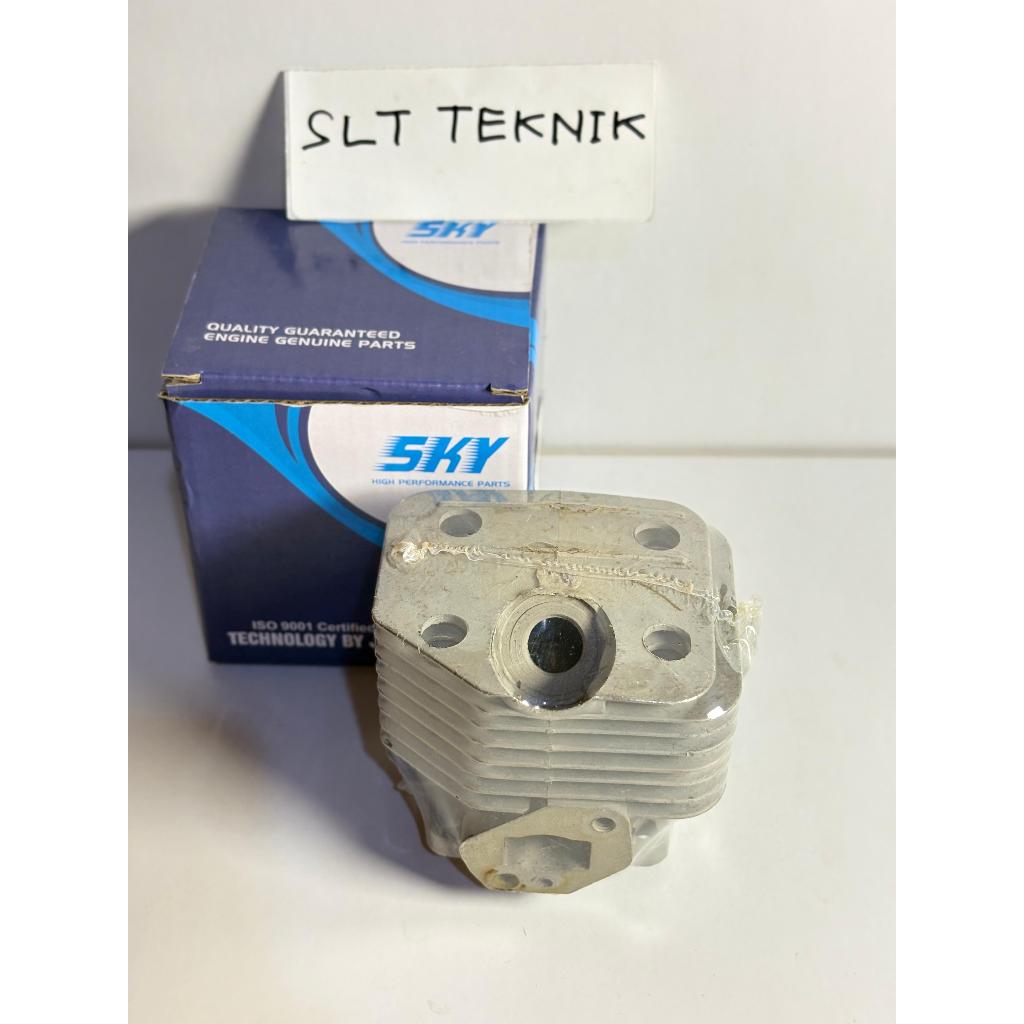 Blok mesin rumput 2tak segi 5 cylinder blok assy 328