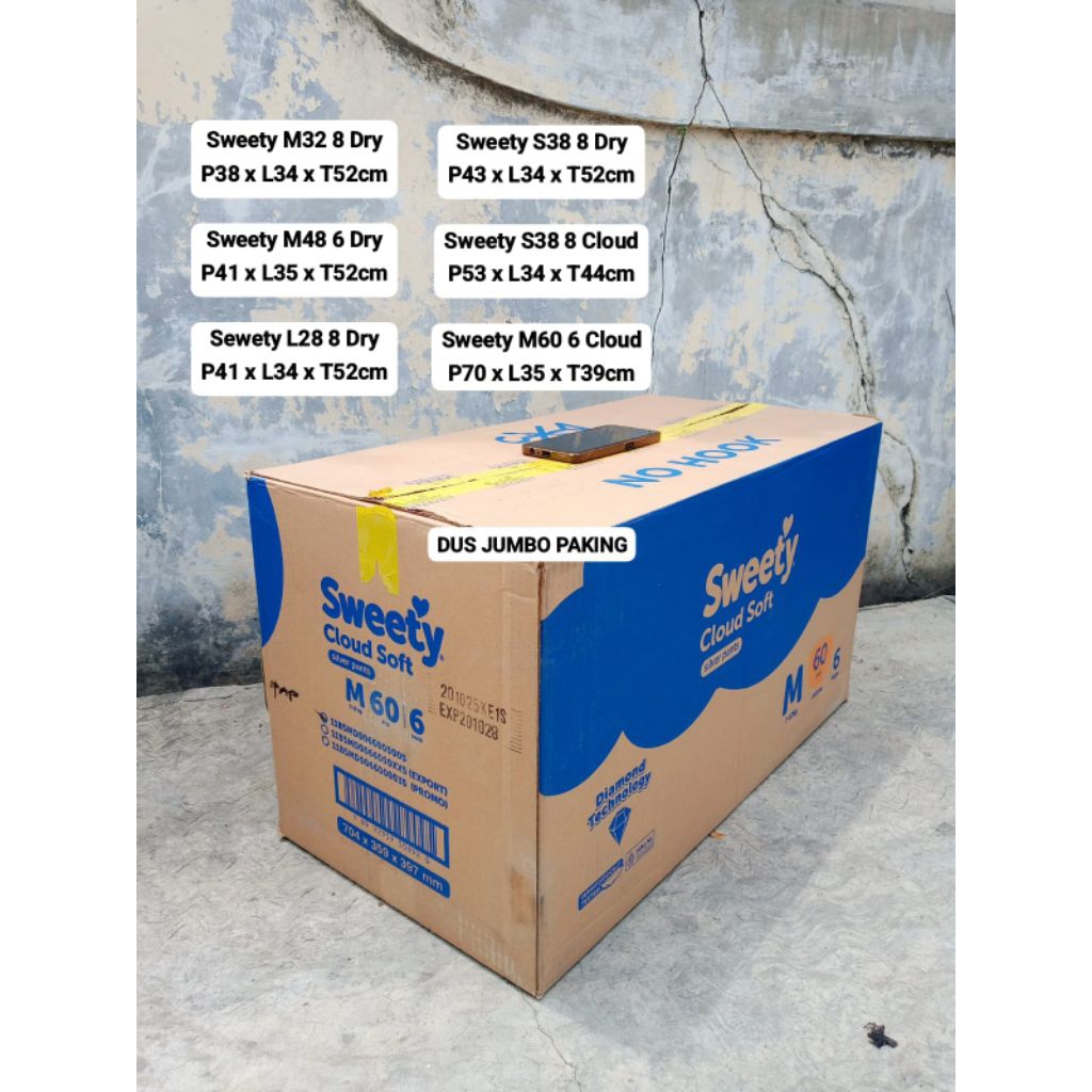 Kardus bekas besar tebal untuk pindahan paking