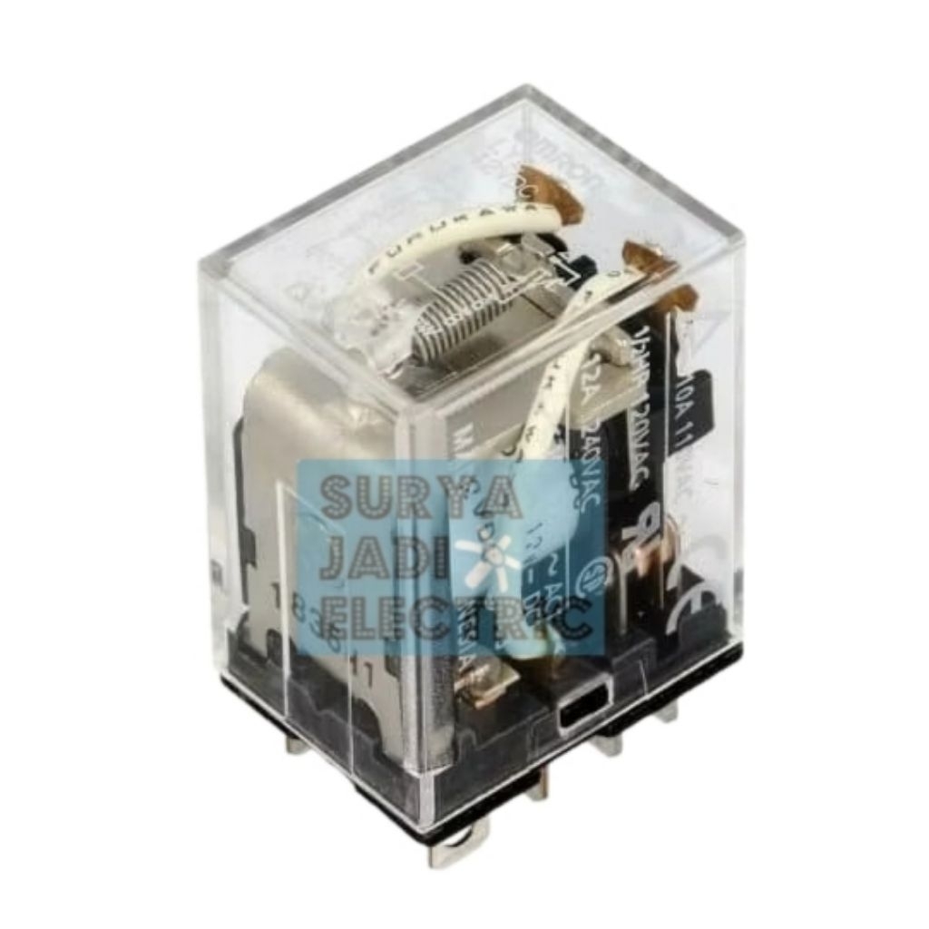 Relay OMRON LY2 220V AC | Relay LY2 220VAC 8 Kaki 8 Pin OMRON ORIGINAL