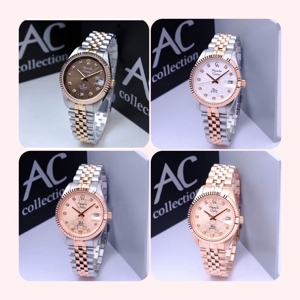 Jam Tangan Wanita Alexandre Christie Ac 5014 / ac5014 / Ac 5004 /ac5014 Original Garansi Resmi 1 Tah