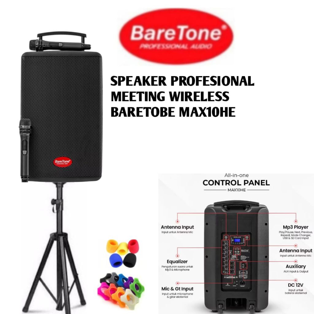 speaker max10HE baretone speaker portabel ori