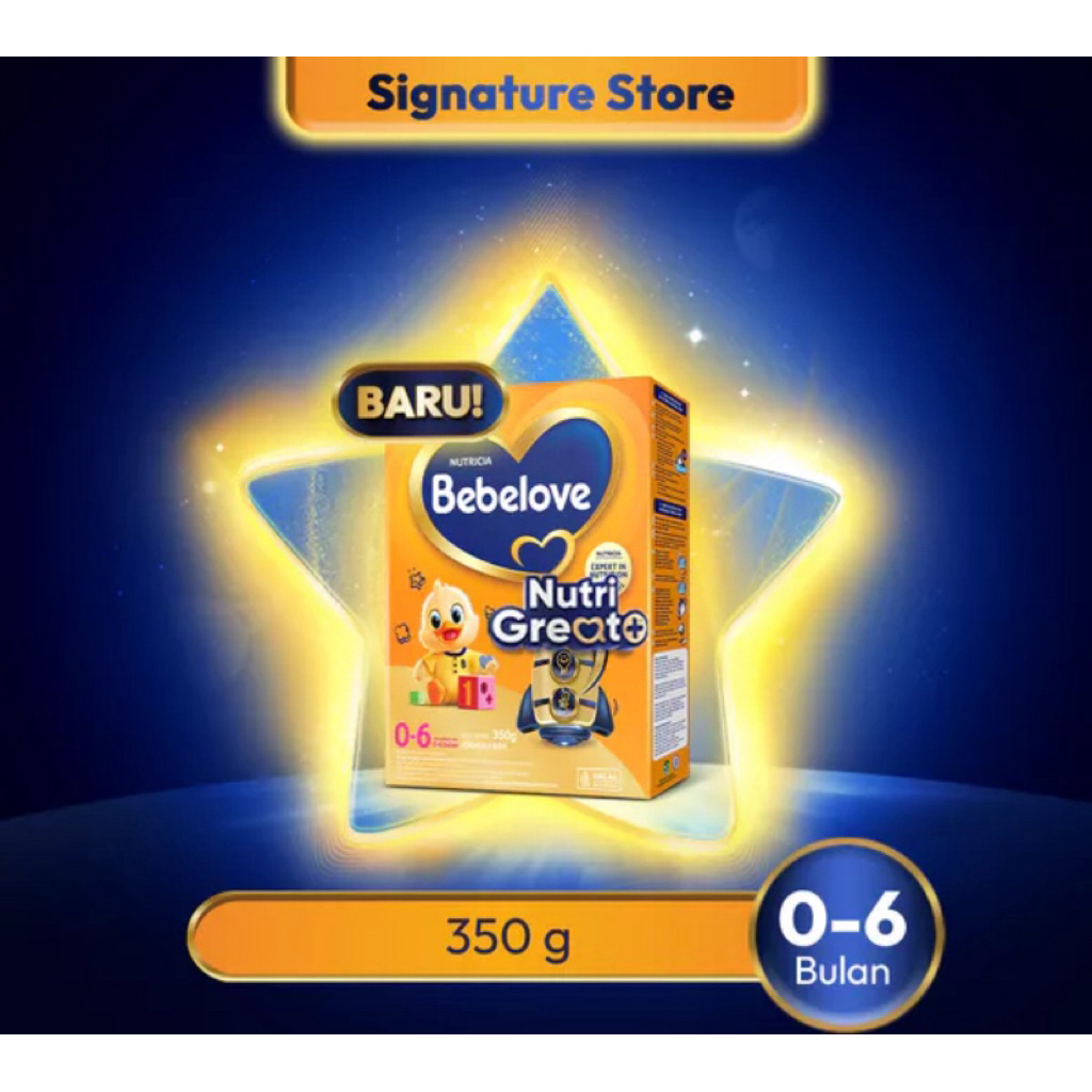 bebelove 0-6 bulan 350gr susu formula bayi