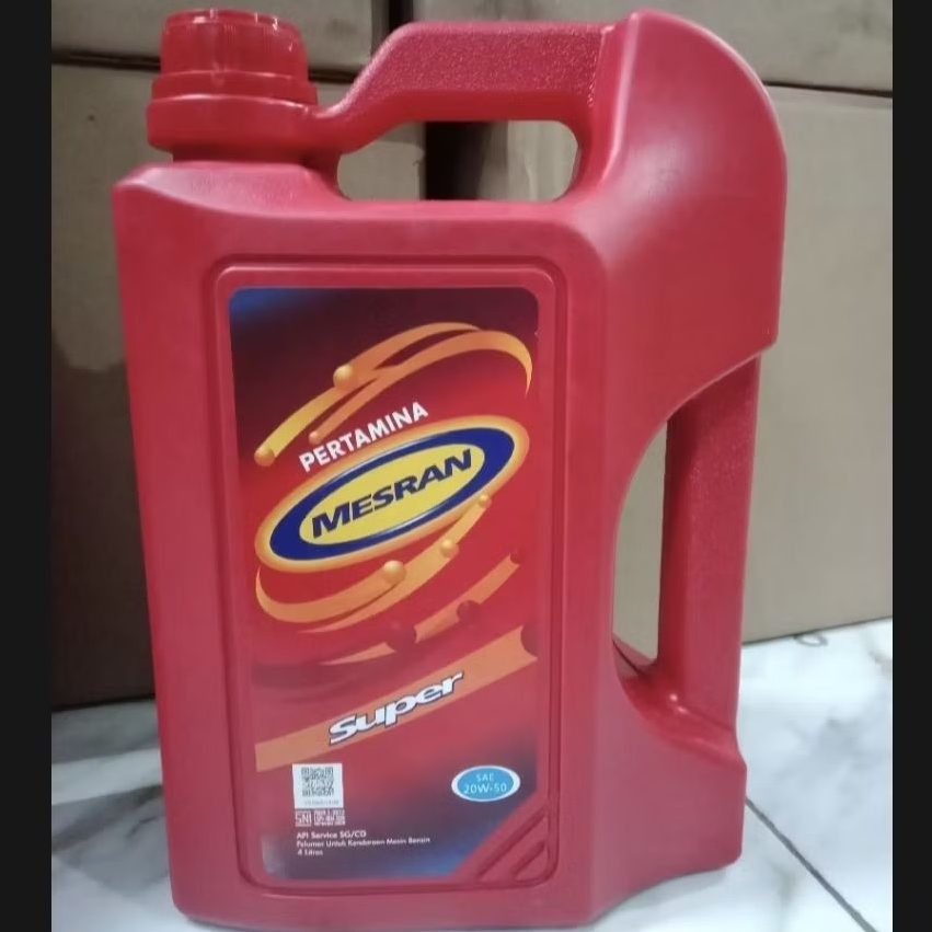 OLI MESRAN SUPER 4 LITER ORIGINAL PERTAMINA