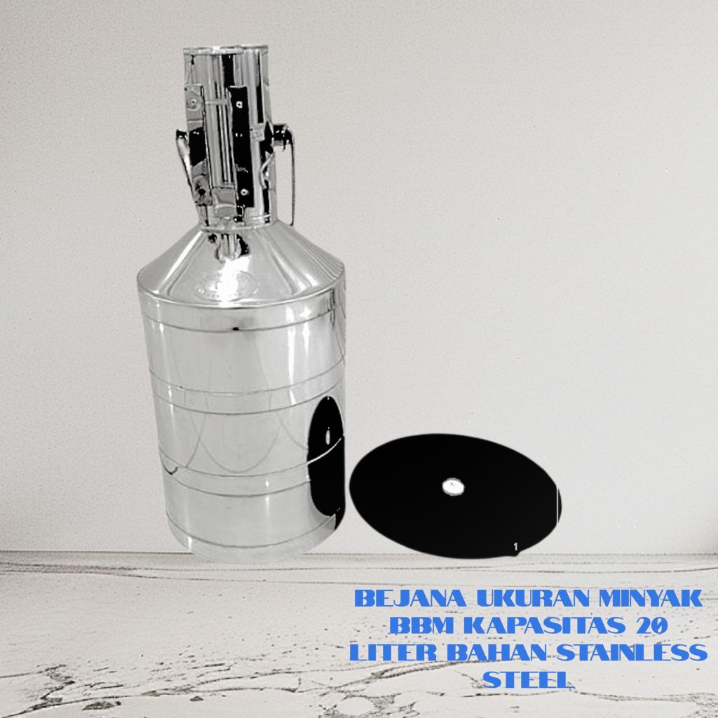 bejana ukur stainless 20 liter merk BD