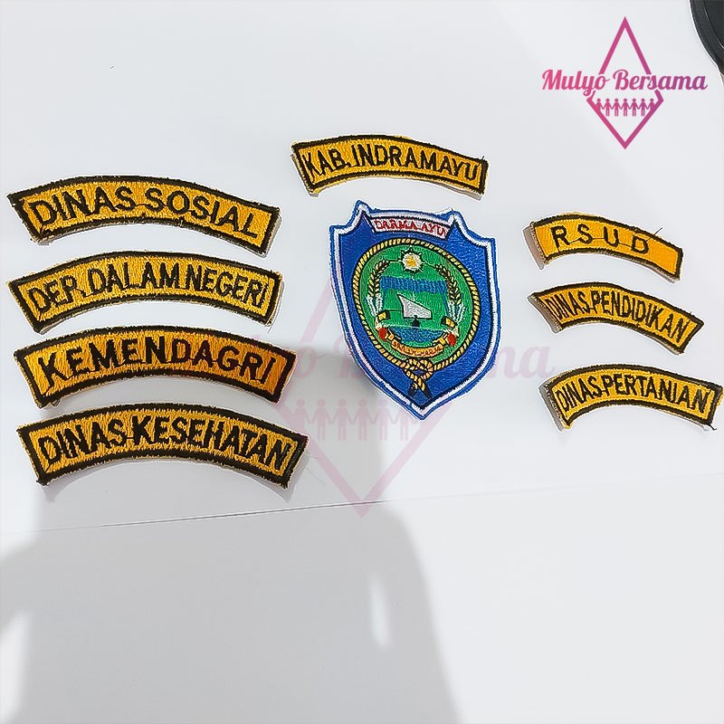 Bordir Dinas Kabupaten Indramayu Lengkap Bordir Logo Pemkab Indramayu Bet Bordir Lokasi - Mulyo Bers