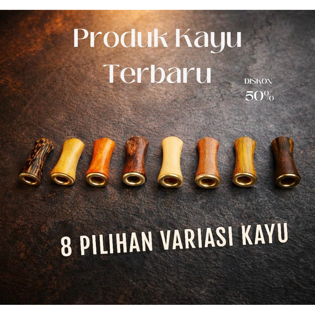 Once Cangklong Pipa Kayu Mini - Desain Elegan, Mudah Dibawa, Cocok untuk Kretek