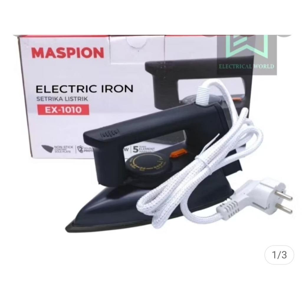 SETRIKA MASPION EX-1010 SETRIKA ANTI LENGKET