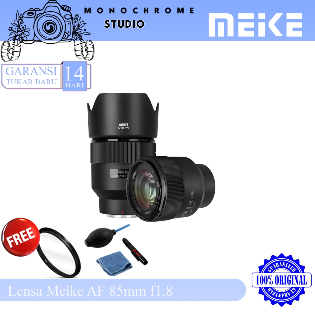 Lensa Meike AF 85mm f1.8 for Nikon Z Mount Full Frame STM / Meike 85 mm f/1.8 Fix Lens Original