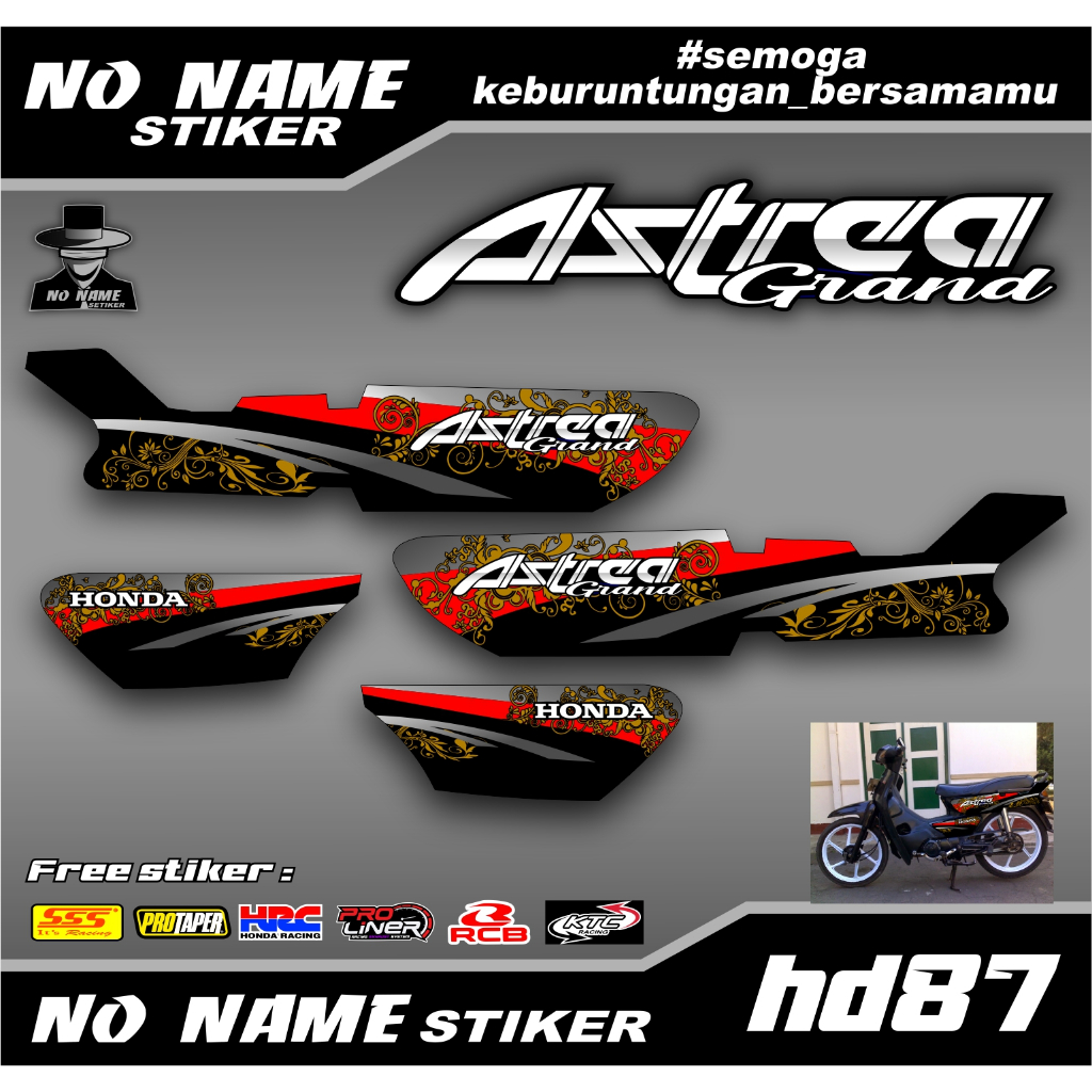 Stiker Striping Astrea Grand Variasi | Stiker Astrea Grand (hd87) | Sticker Astrea Variasi