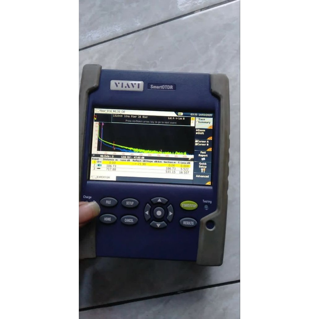 Otdr viavi 100es 2lamda Normal