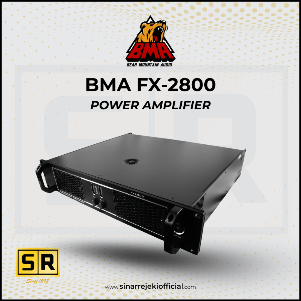 Power Amplifier BMA FX-2800 Channel Class / Kelas AB
