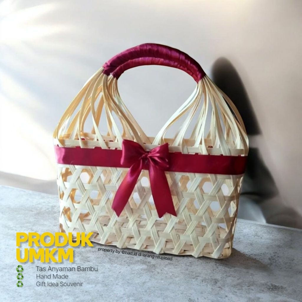 tas keranjang anyaman bambu/hampers lebaran