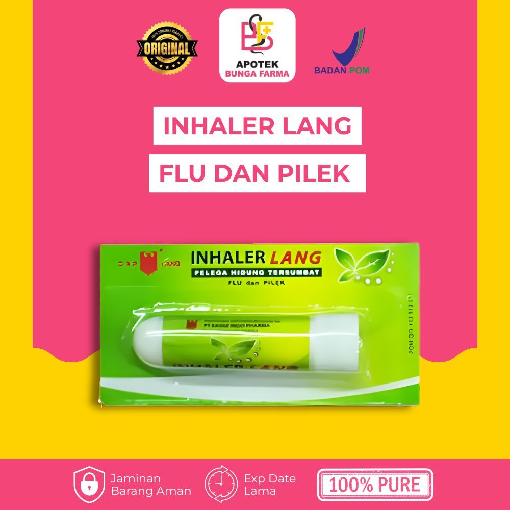INHALER LANG FLU DAN PILEK - Inhaler Hidung - Cap Lang Inhaler
