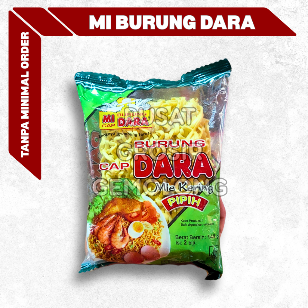 [SEDIA GROSIR] MIE BURUNG DARA HIJAU 140gram PRAKTIS KENYAL PIPIH