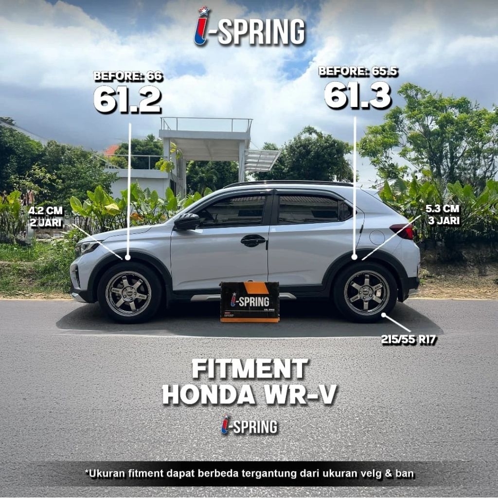 ISPRING Lowering Kit Per Coil Spring Honda WRV