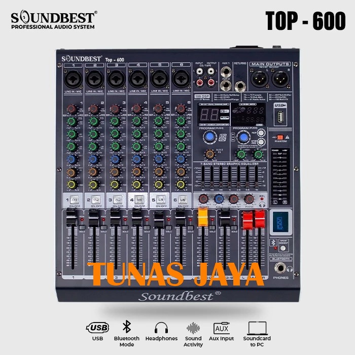MIXER SOUNDBEST TOP600 MIXER AUDIO SOUNDBEST TOP-600 MIXER ORIGINAL SOUNDBEST TOP 600