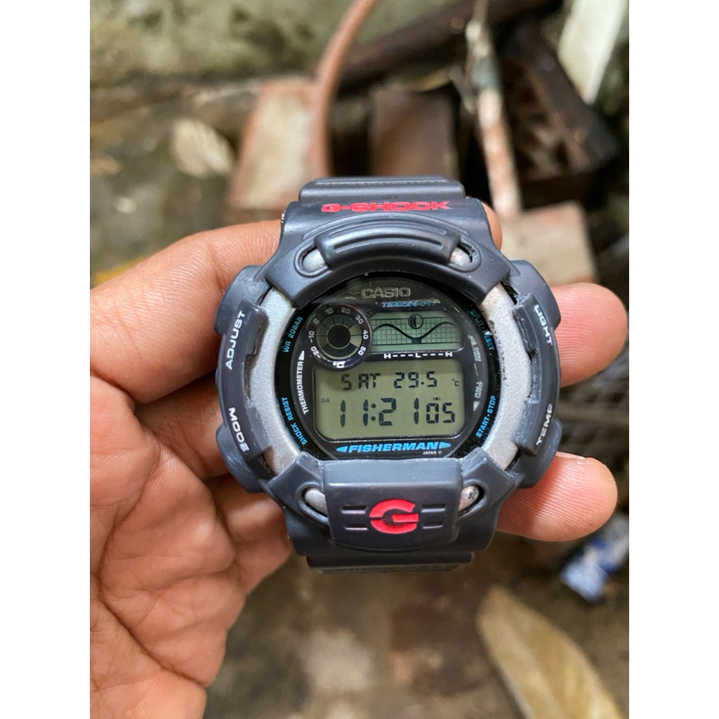 jam casio gshock dw-8600 fisherman