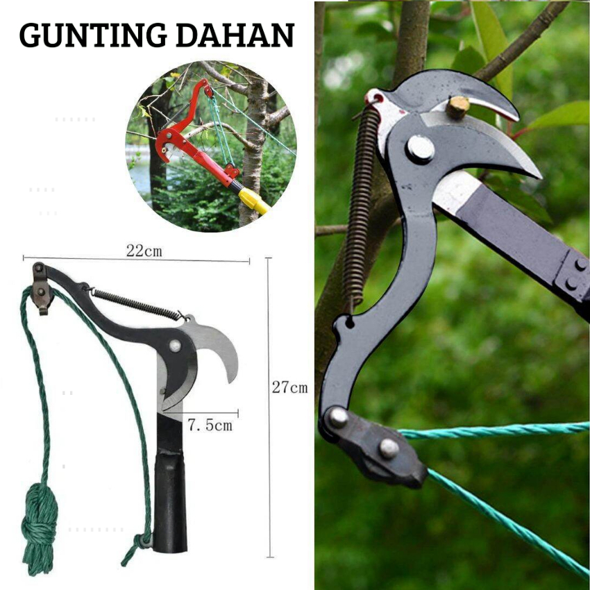 Alat Potong Dahan Pohon Tarik Tali Gunting Dahan Anti Karat