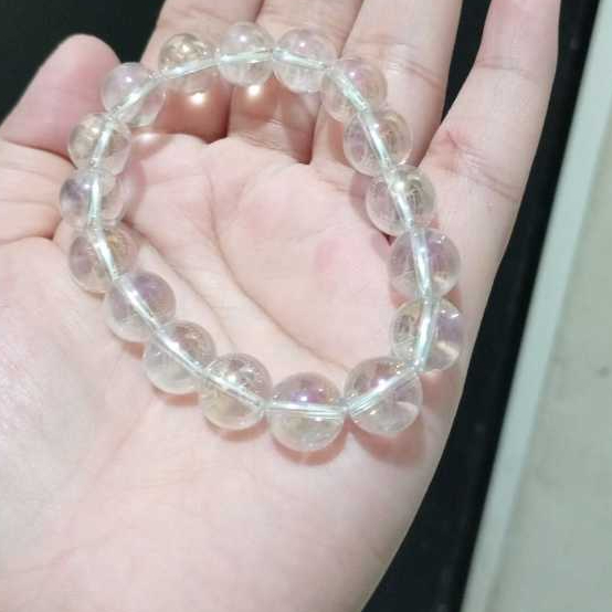 gelang clear kristal bening / gelang bidari gelang batu alam pria wanita