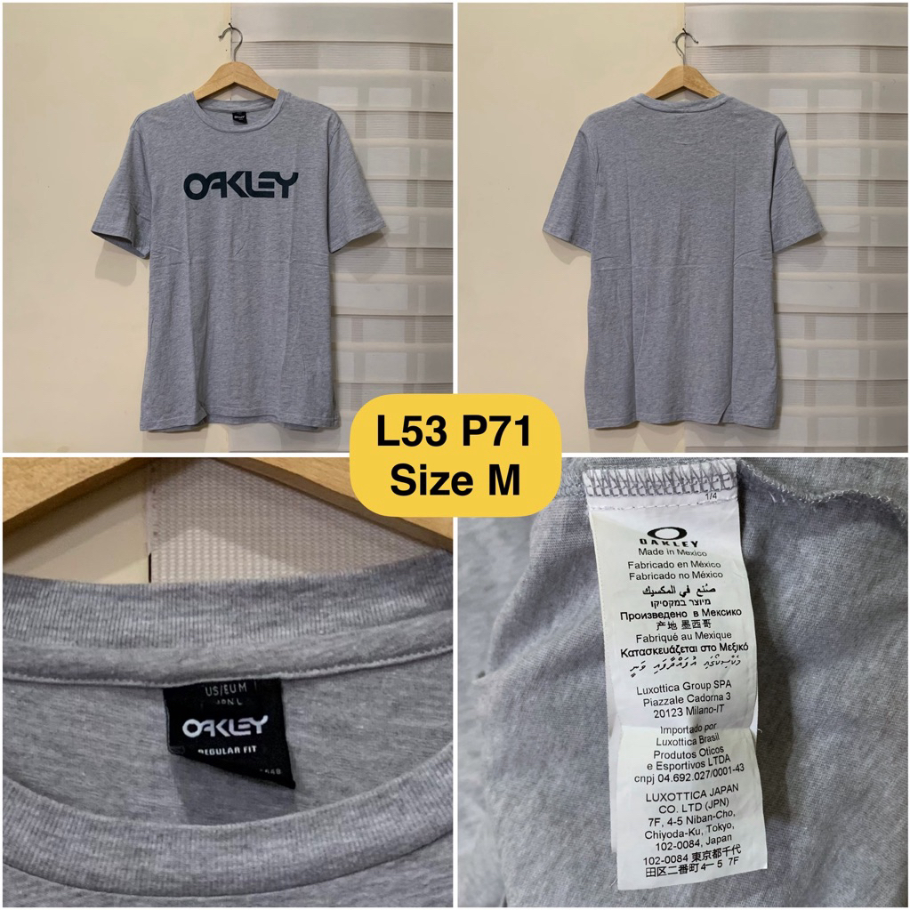 Kaos Oakley Abu Original
