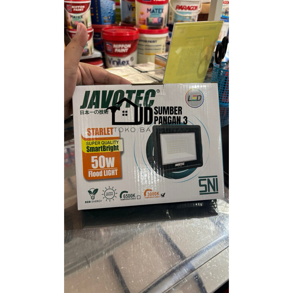 JAVOTEC LAMPU SOROT WARM WHITE