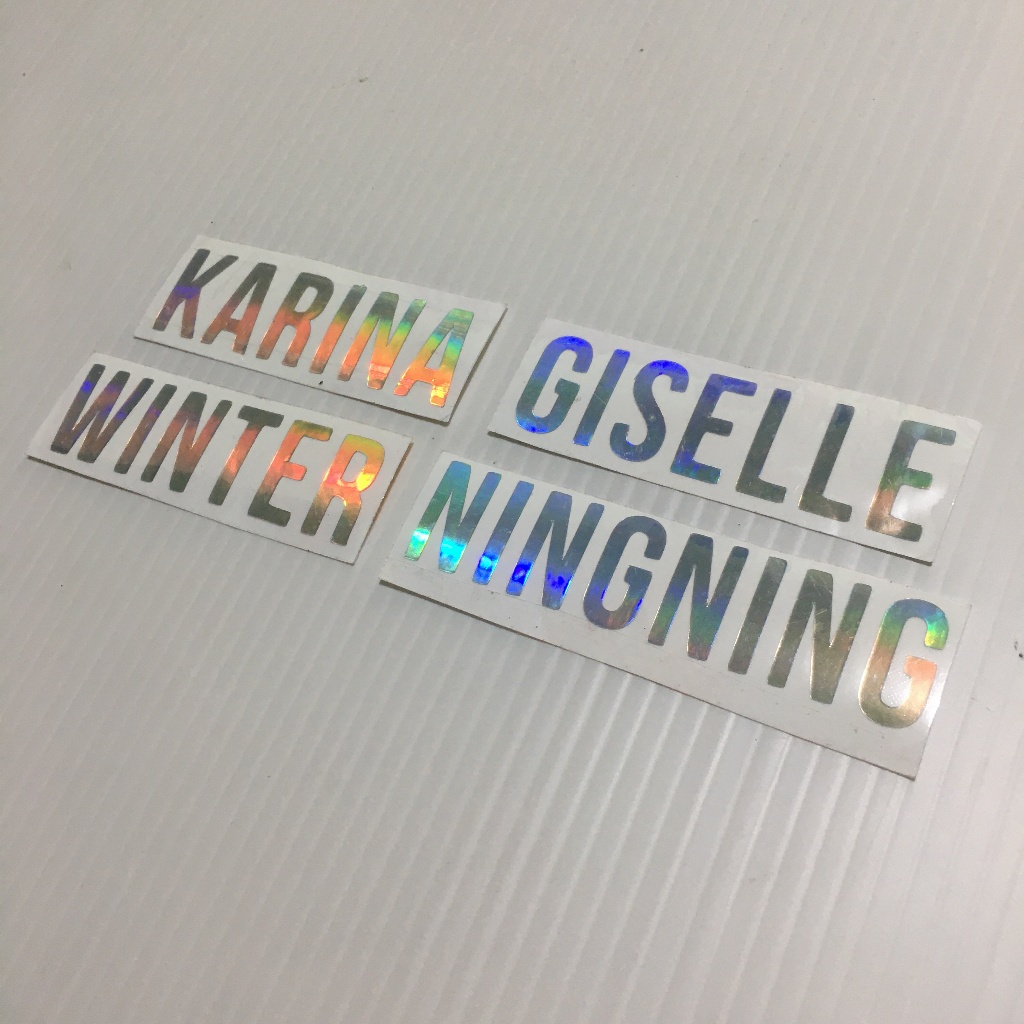 Sticker Hologram - aespa (Name Only)