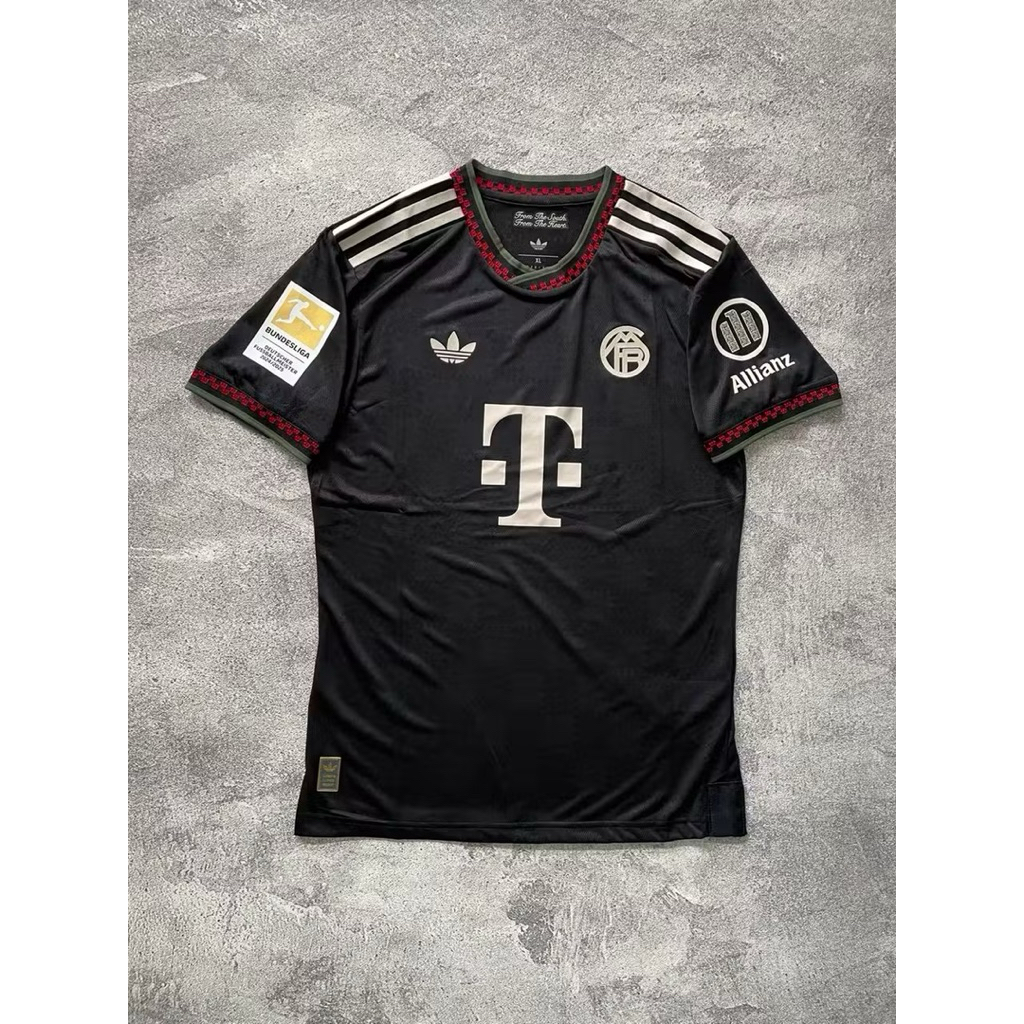 Jersey Bayern Munchen Third 2025/26 Full Patch Bundesliga Jerman