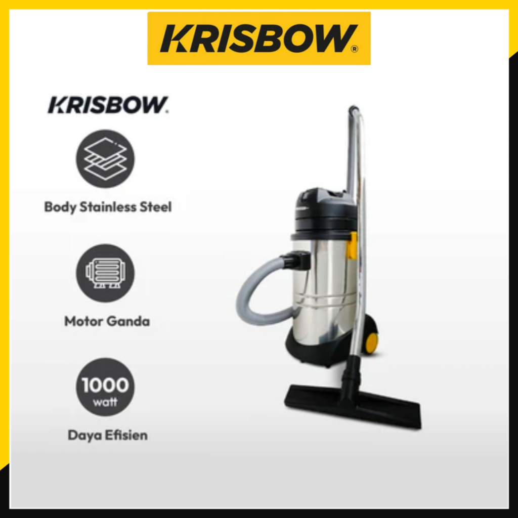 Krisbow 30 Ltr Vacuum Cleaner Wet & Dry