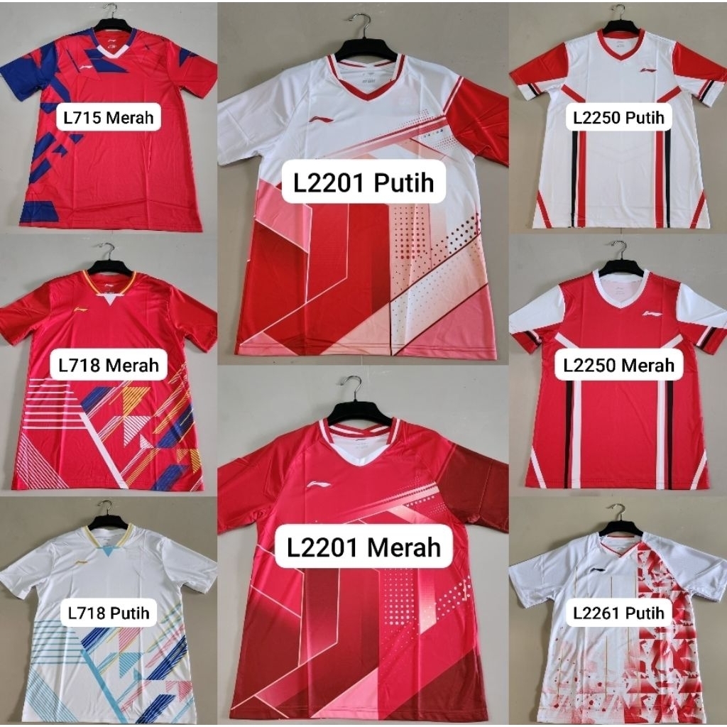 KAOS BADMINTON BAJU BULU TANGKIS TIMNAS INDONESIA SERIES