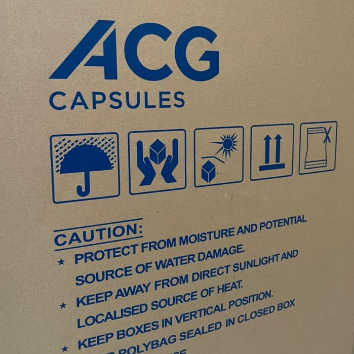 Cangkang Kapsul Kosong ACG Size 0 / Cangkang Kapsul Kosong Warna / ACG 1 DUS isi 100.000 NON-REPACK