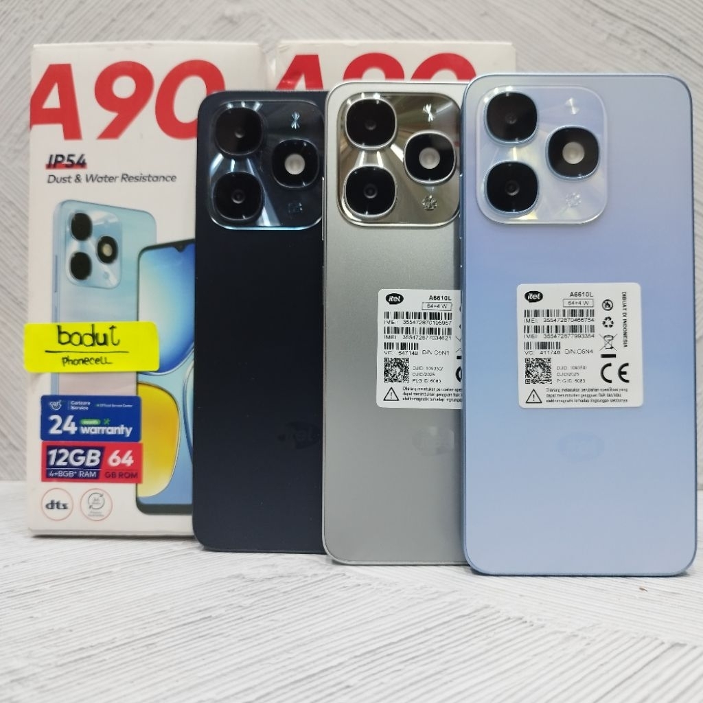 ITEL A90 4/128 4/64 GB HP BEKAS SECOND FULLSET