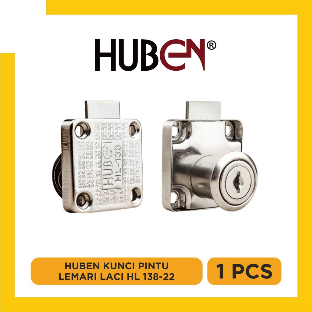 HUBEN Kunci Laci / Kunci Lemari BESAR HL 138 22MM / HL138 HL-138 22 MM