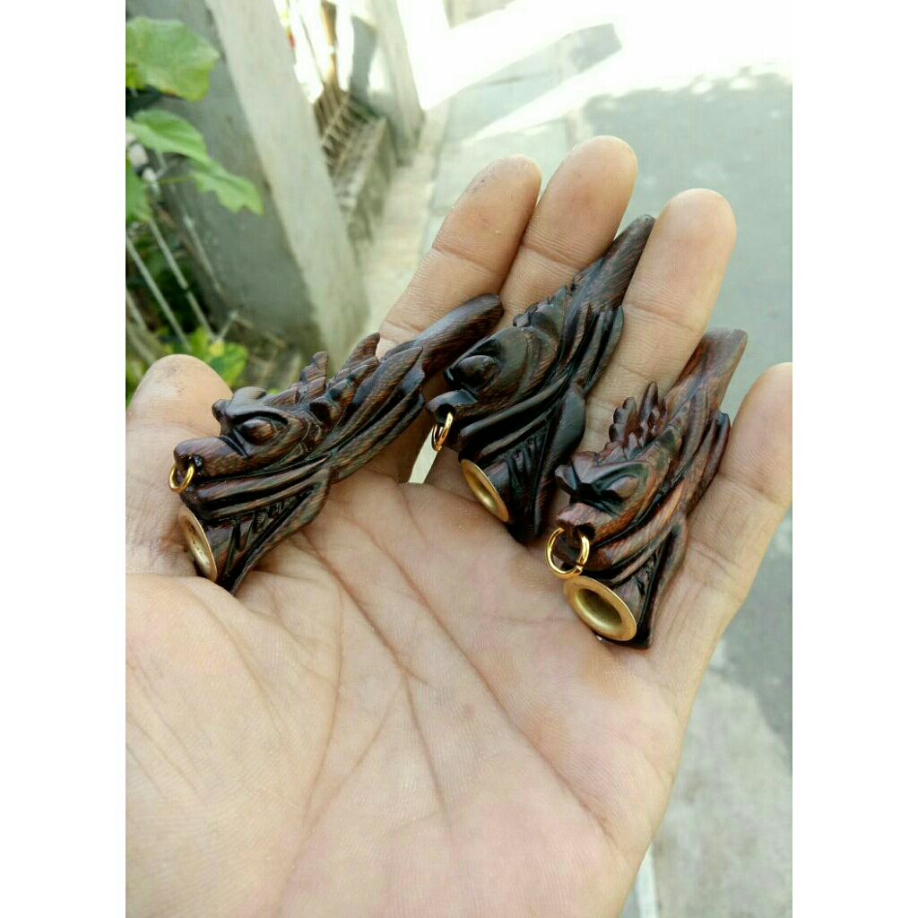 Pipa once galih asem mini ukir naga