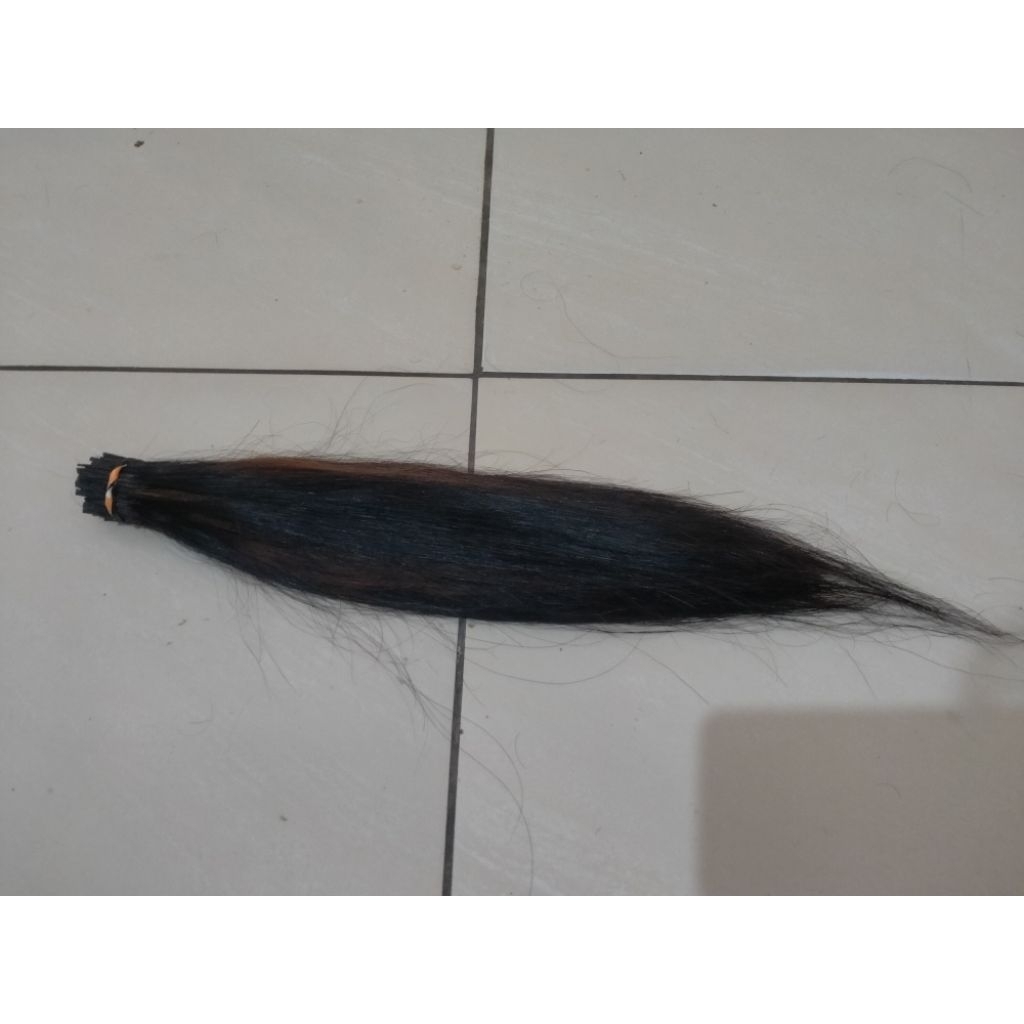 135 Helai Rambut Sambung 45cm Asli, Natural, dan Tebal
