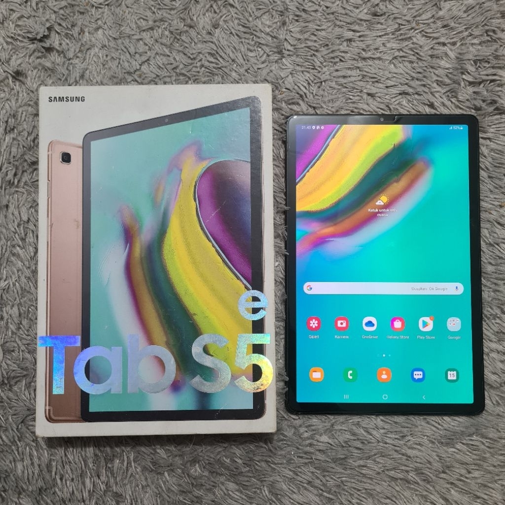 Samsung Tab S5e 4/64 4G LTE SM-T725 Second Mulus Lengkap