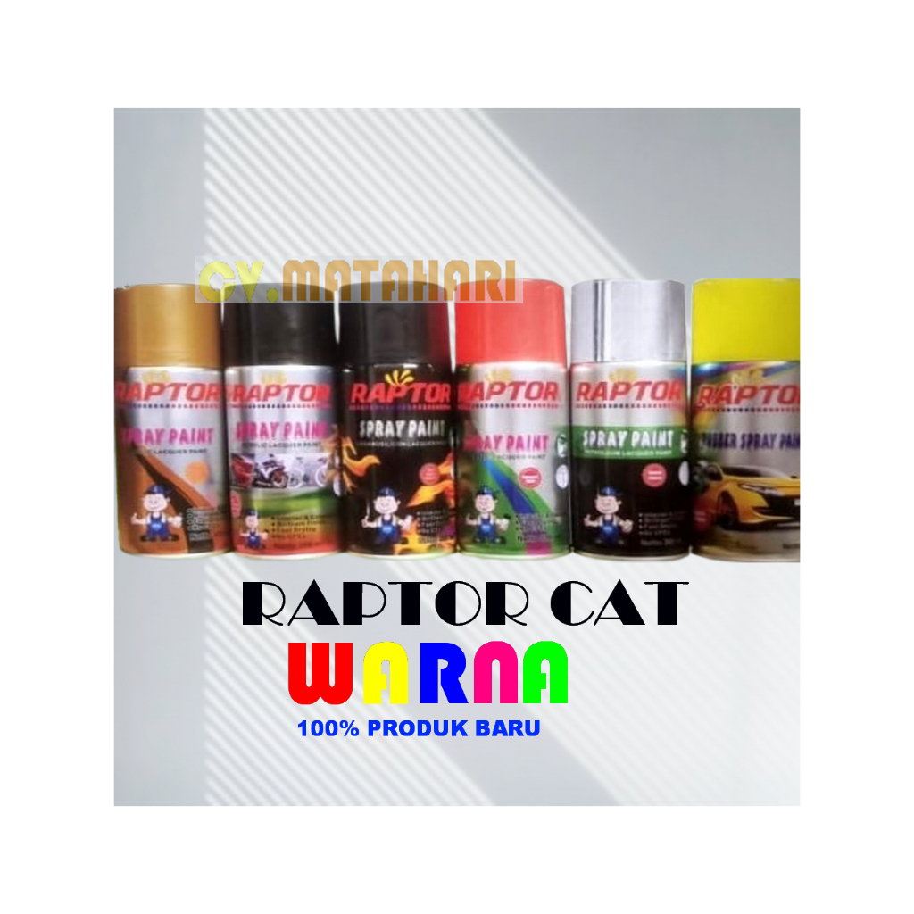 Cat Semprot Warna 300ml / Raptor Cat Semprot Warna 300 ML / Cat Kaleng Warna 300 ml