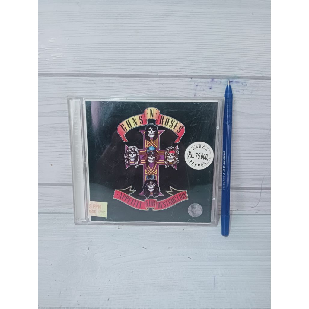 KASET CD GUNS N' ROSES/APPETITE FOR DESTRUCTION