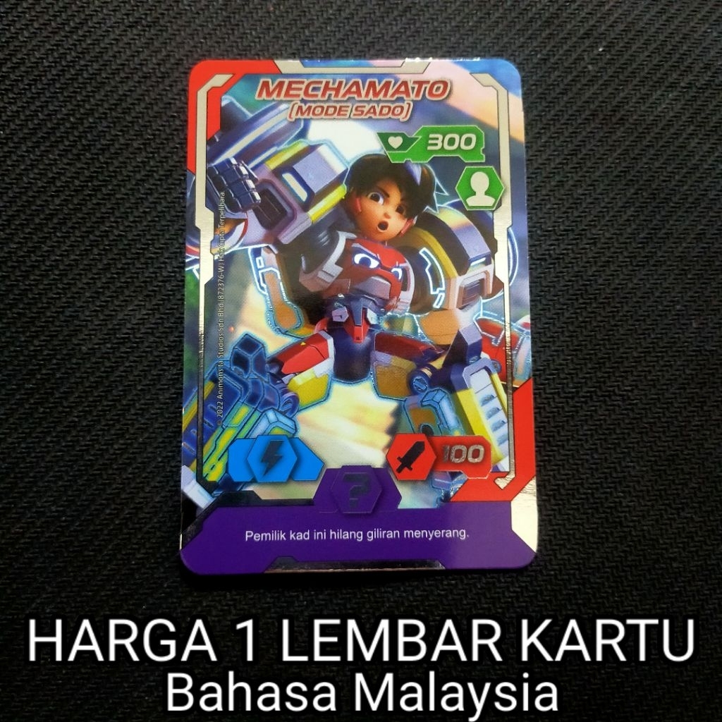 (HARGA SATU KARTU) Mechabattle Card Mechamato (Mode Sado)