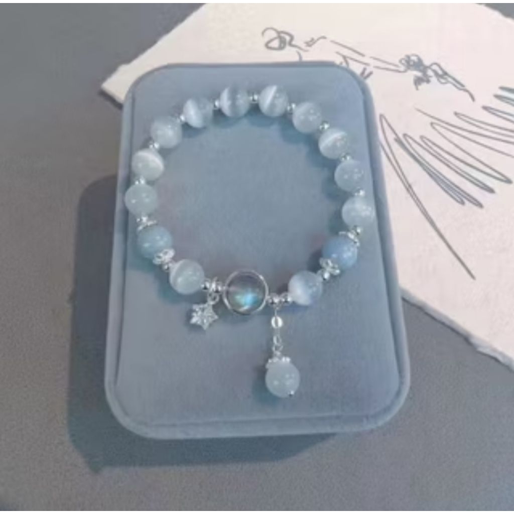 GELANG MUTIARA BIRU LAUT STAR - CHINESE STYLE BANGLE