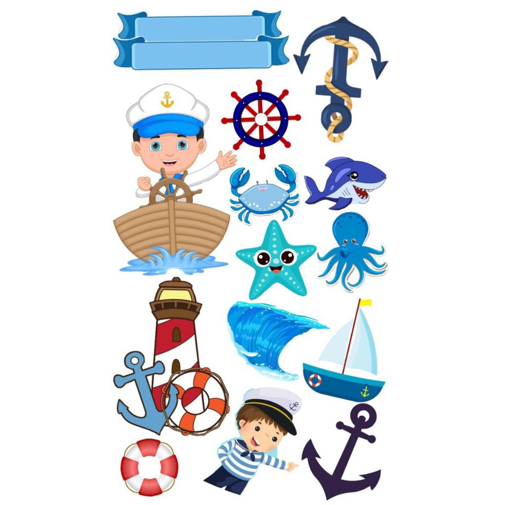 Topper Cake Tema NAHKODA KAPAL LAUT Free CUSTOM NAMA/HIASAN l TOPPER CAKE ULTAH TEMA NAHKODA KAPAL L