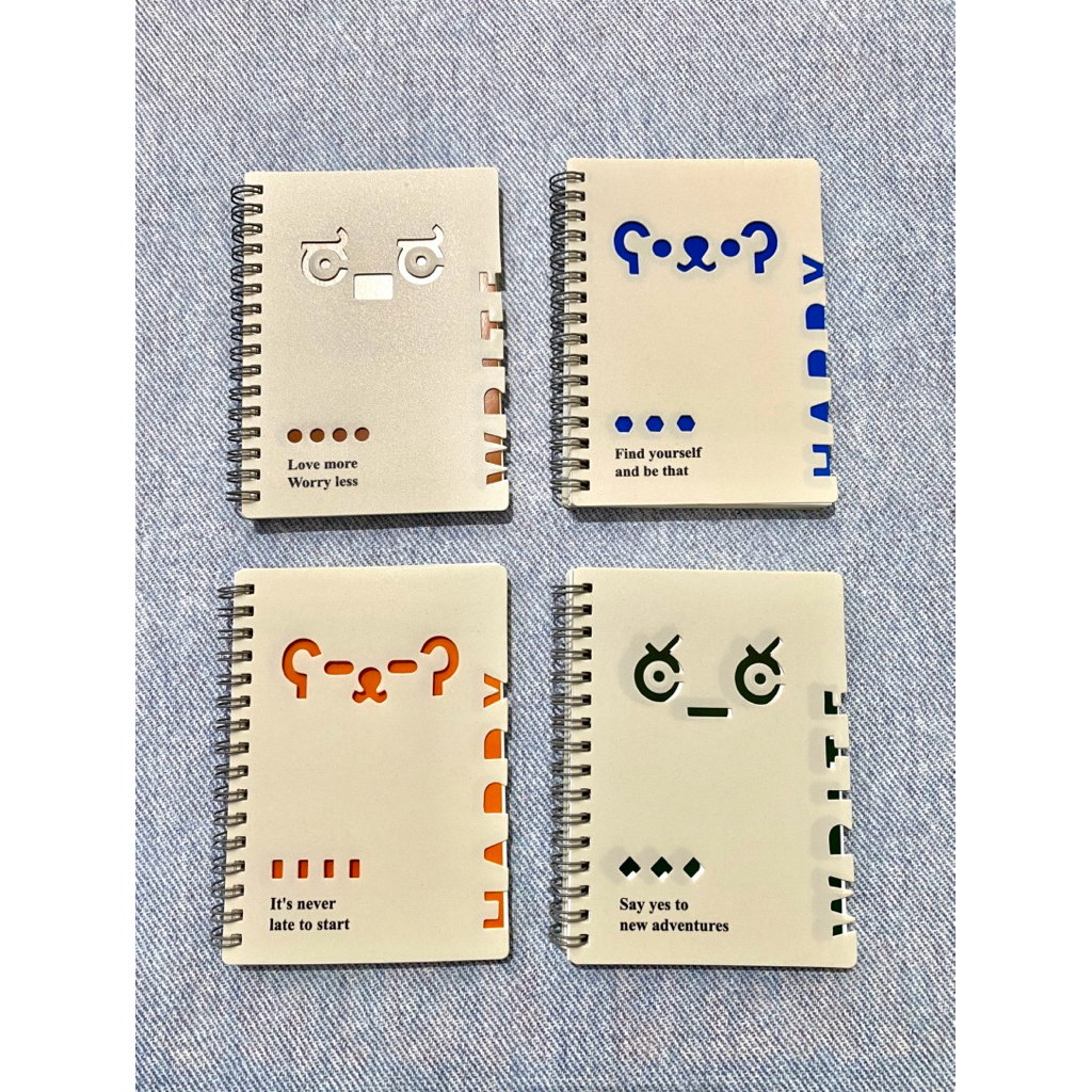 Notebook Spiral Mini Kaomoji Emoticon Series