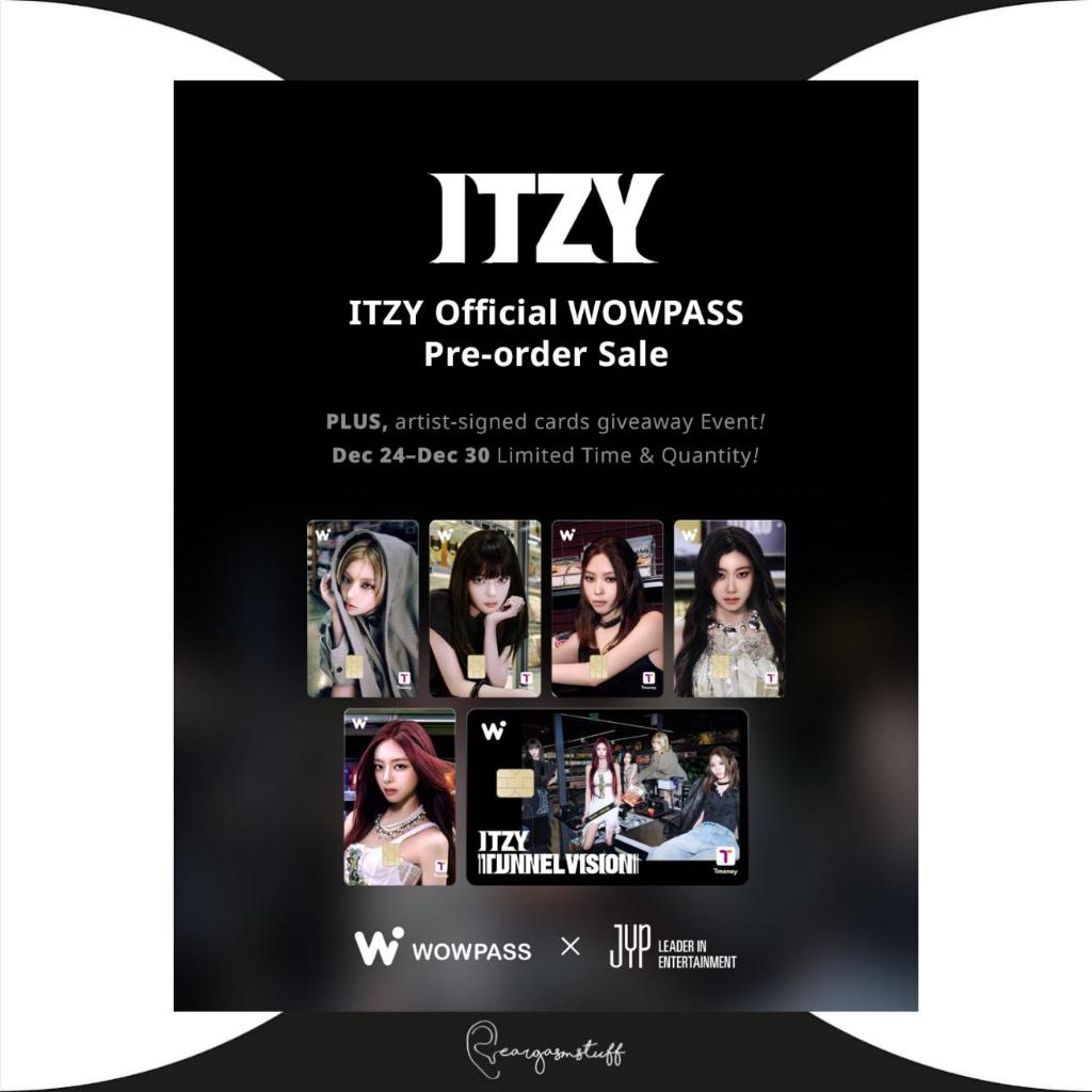 WOWPASS ITZY / TWICE / TWICE Like OOH-AHH 2025 ver. / XDINARY HEROES / STRAY KIDS / DAY6 CARD OFFICI